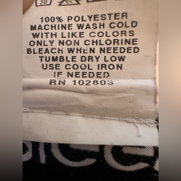 Briggs 1X black 3/4 length sleeve, button down top PTP 23” - Picture 3 of 5